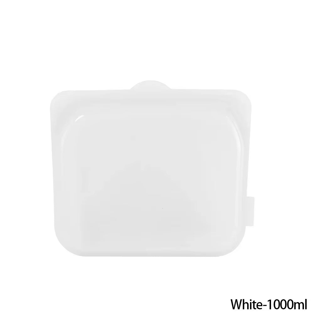 Silicone Food Storage Bag Reusable Stand up Zip Bag Leakproof Containers Fresh Bag Food Storage Bag Fresh Wrap Ziplock Bag