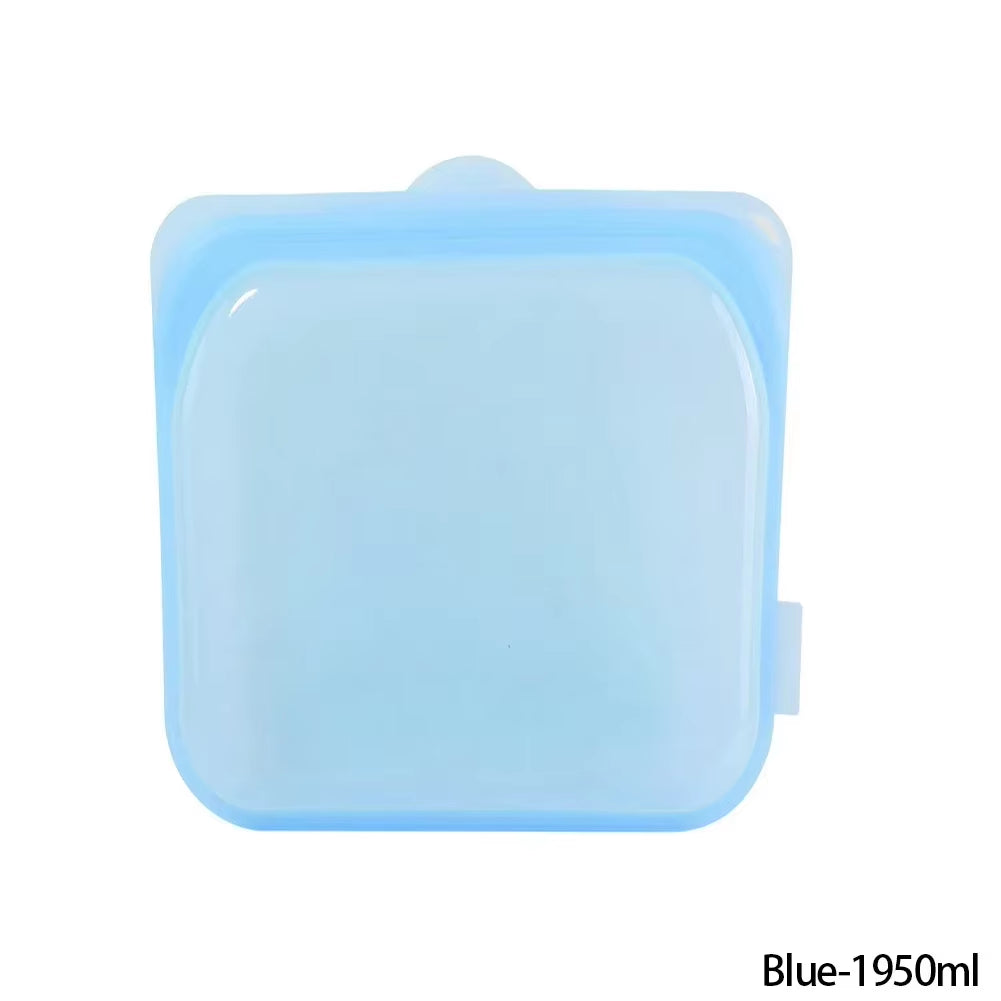 Silicone Food Storage Bag Reusable Stand up Zip Bag Leakproof Containers Fresh Bag Food Storage Bag Fresh Wrap Ziplock Bag